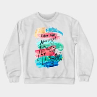 Color me surprised artistic design Crewneck Sweatshirt